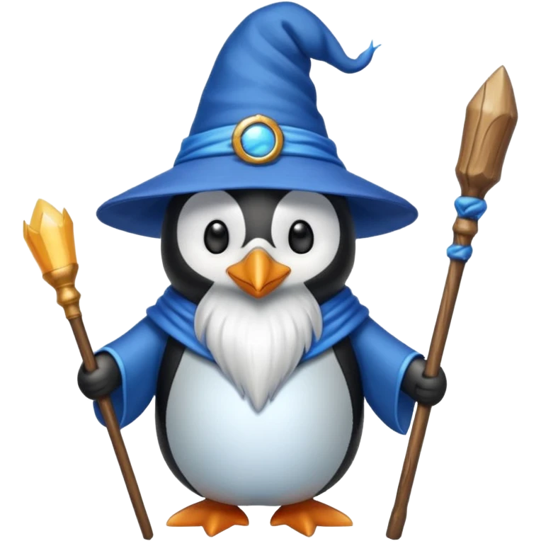Penguin Wizard emoji