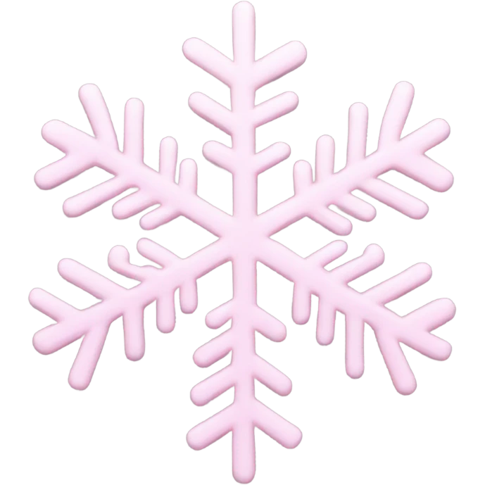 pastel pink snowflake  emoji