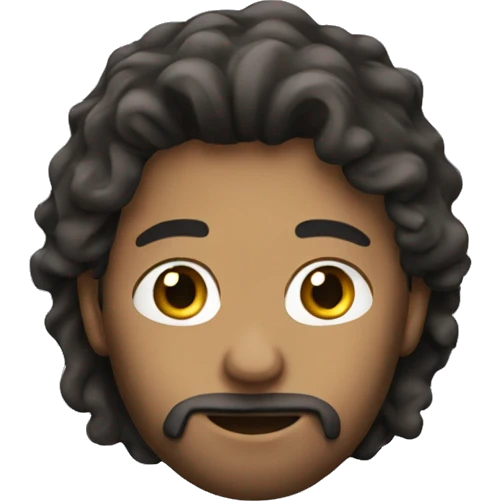 a boy with beard and long hair  emoji