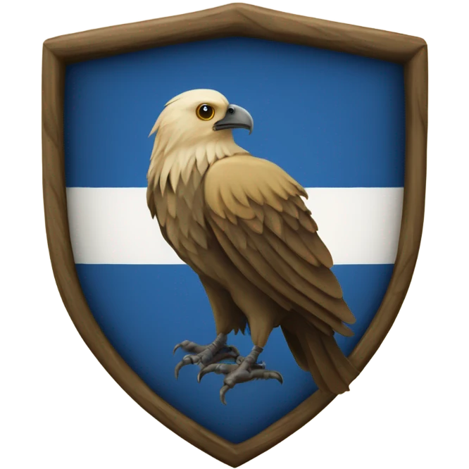The ravenclaw house crest from Harry Potter emoji