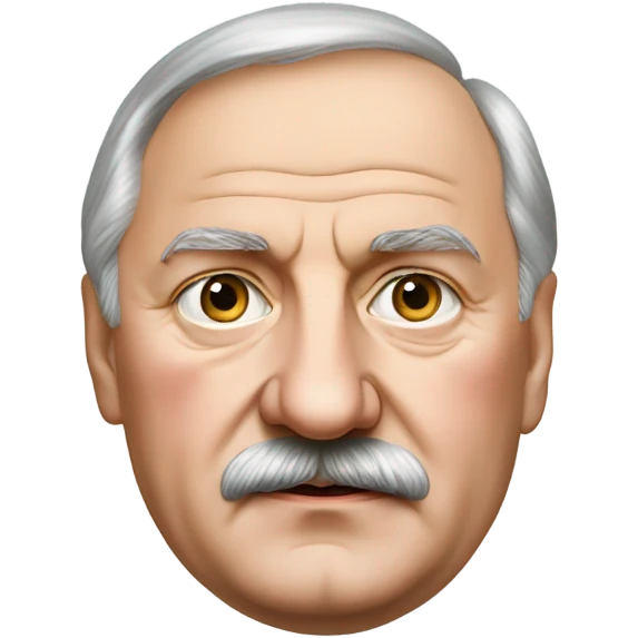 photorealistic Belarus president serious Lukashenko emoji