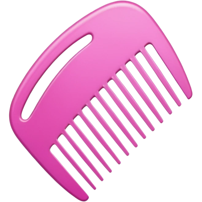 hair comb pink emoji