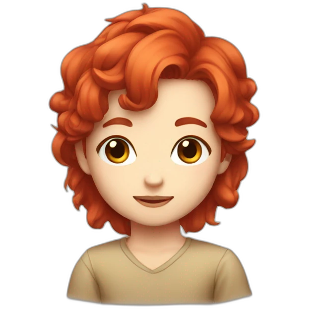 Red hair chibi emoji