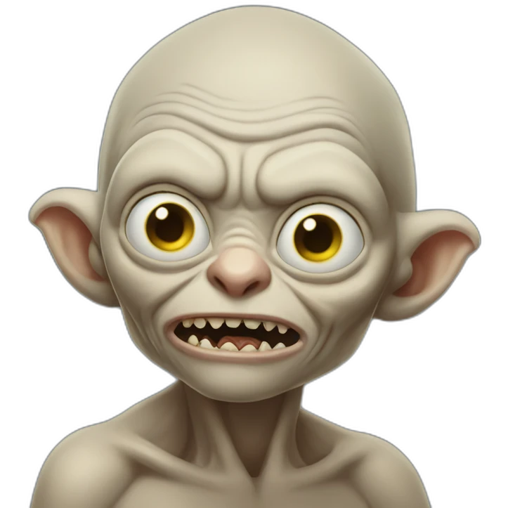 Gollum with eagle emoji