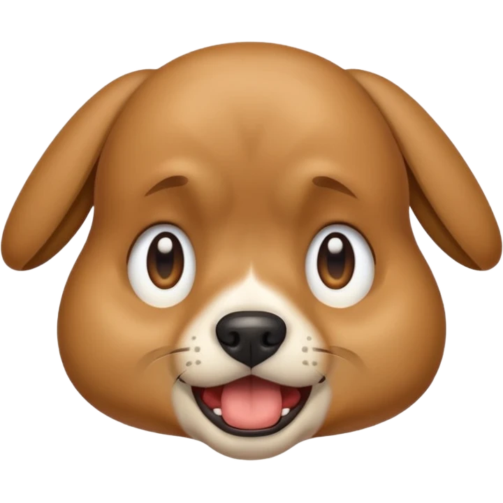 animal crying with shout, full dogy emoji