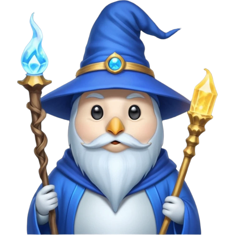 Penguin Wizard emoji