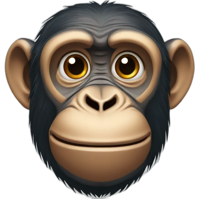 chimpanzee head emoji