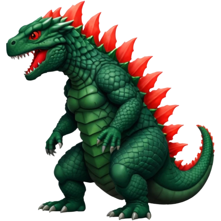 Godzilla with red atomic breath  emoji