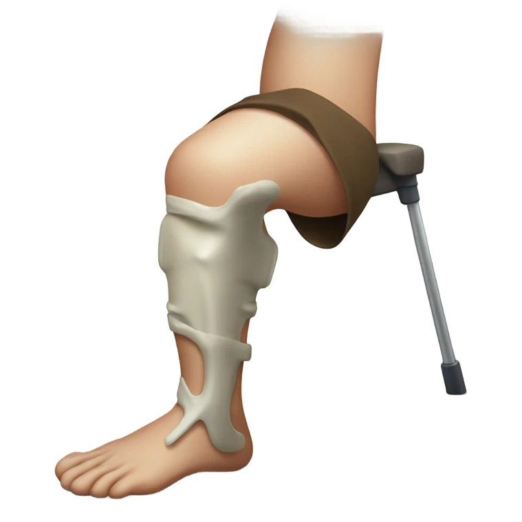 broken leg emoji