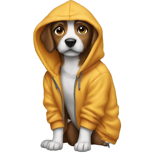 Dog and hoodie emoji