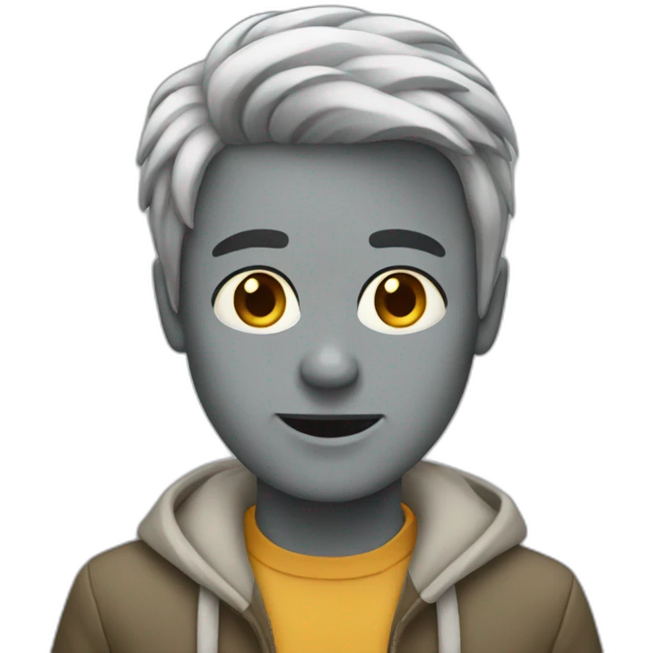 Chat gris emoji
