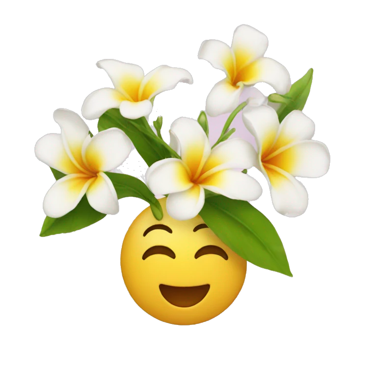 Uma flor dando bom Dia emoji