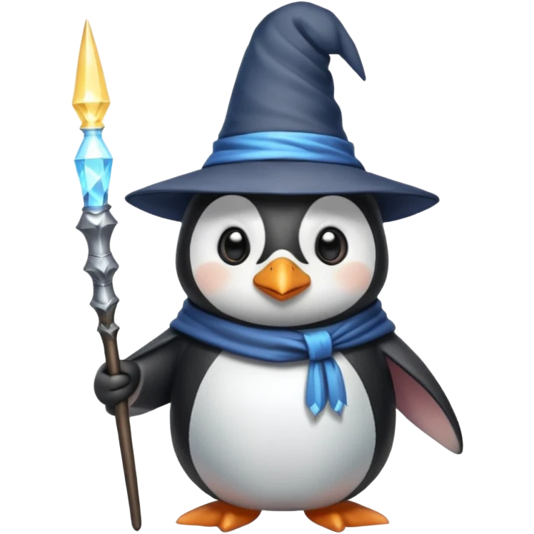 Penguin Wizard emoji