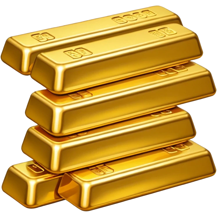  6 gold bar emoji