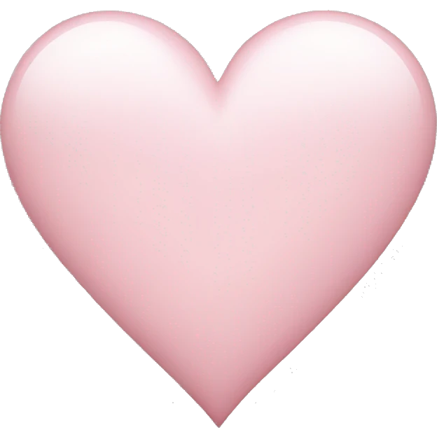 light pink heart emoji