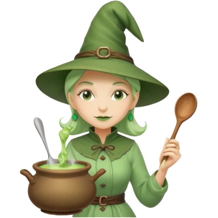 green witch cooking potion emoji