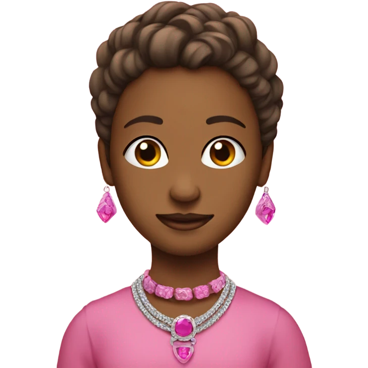 Yorsike with a pink necklae emoji