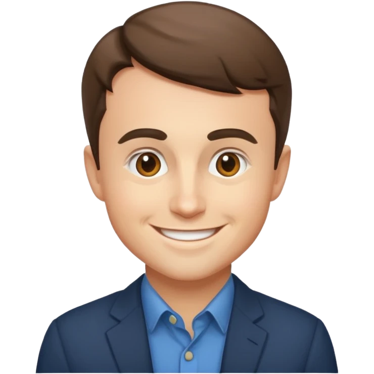 Charlie kirk's face on a discord/twitter emoji style emoji. emoji