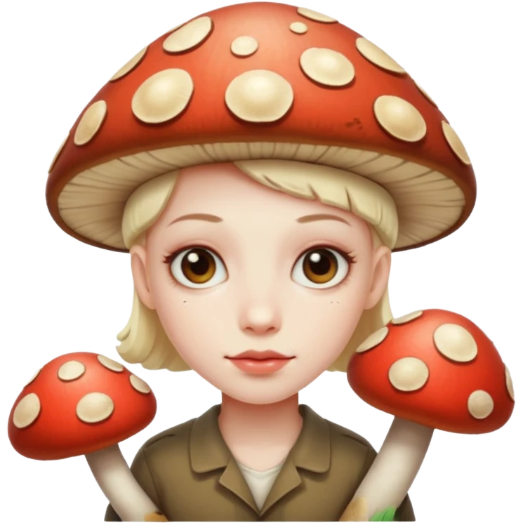 Person with mushrooms emoji