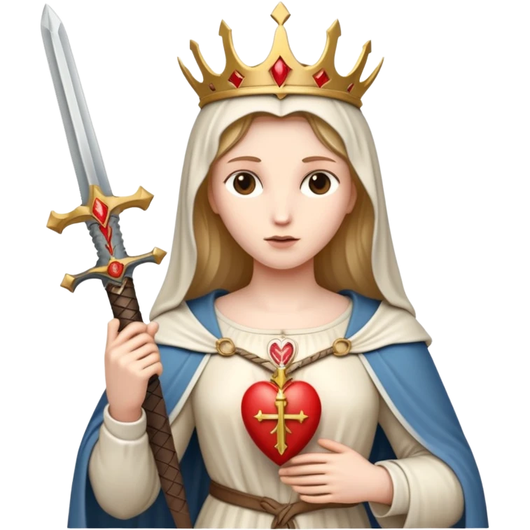 immaculate heart of mary with sword thru emoji