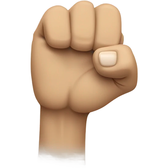 a fist facing up with index finger extended emoji