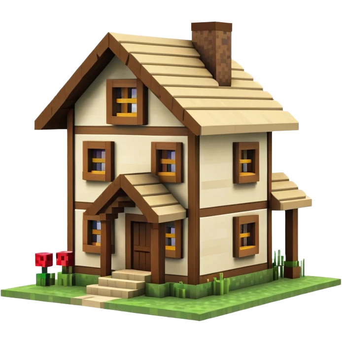 Minecraft house emoji