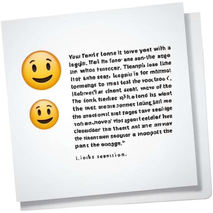 bot writes text emoji