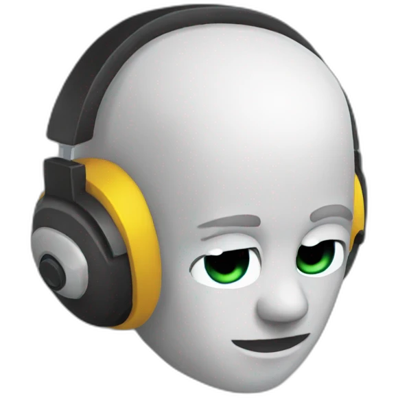 Sad headset  emoji