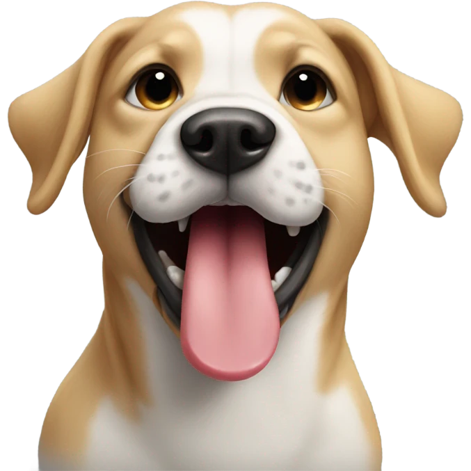 Dog licking emoji