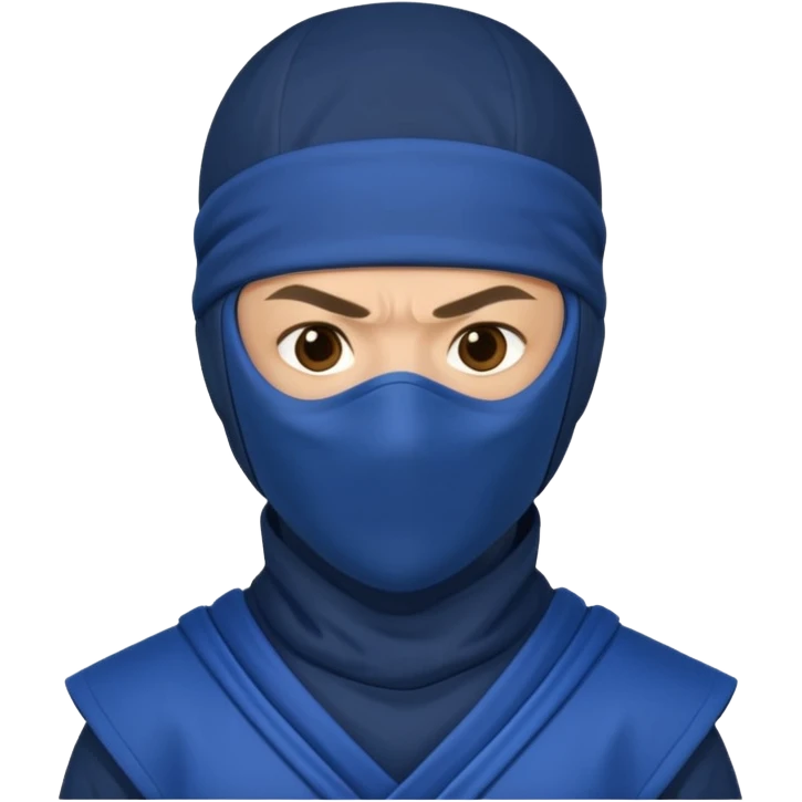ninja in blue outfit emoji