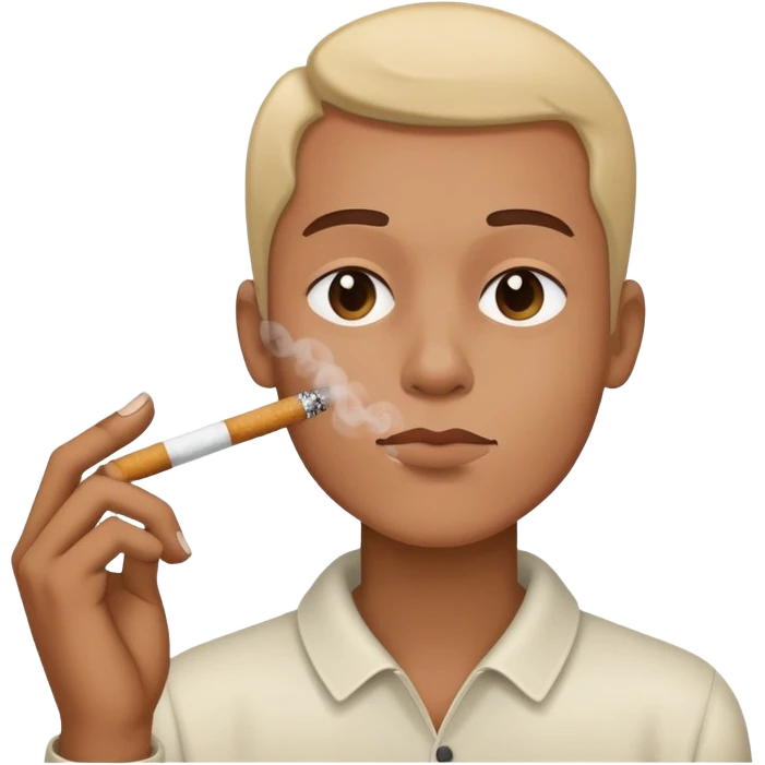 gesu con una sigaretta in bocca emoji
