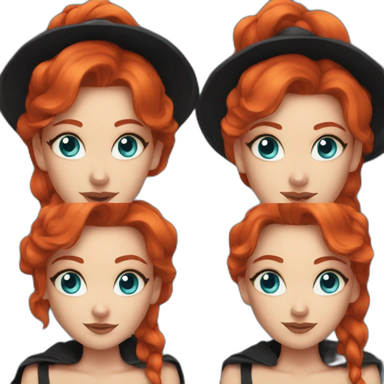 witch-red-hair-blue-eyes-tatoo-black emoji