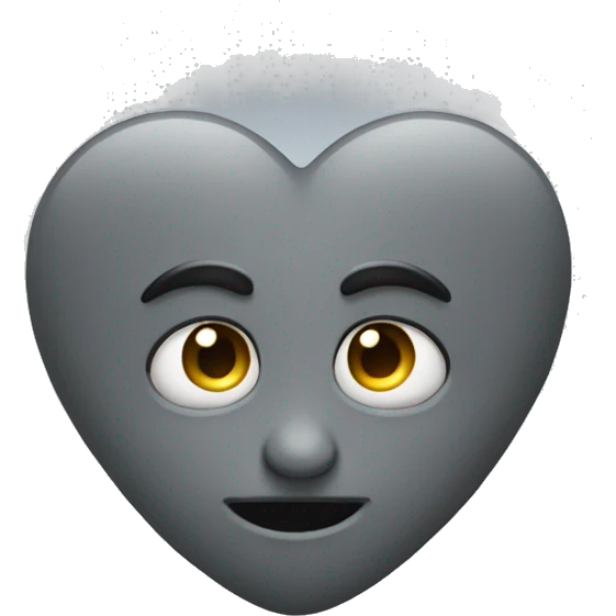 dim-grey-heart emoji