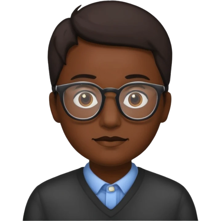 Cordero con lentes emoji