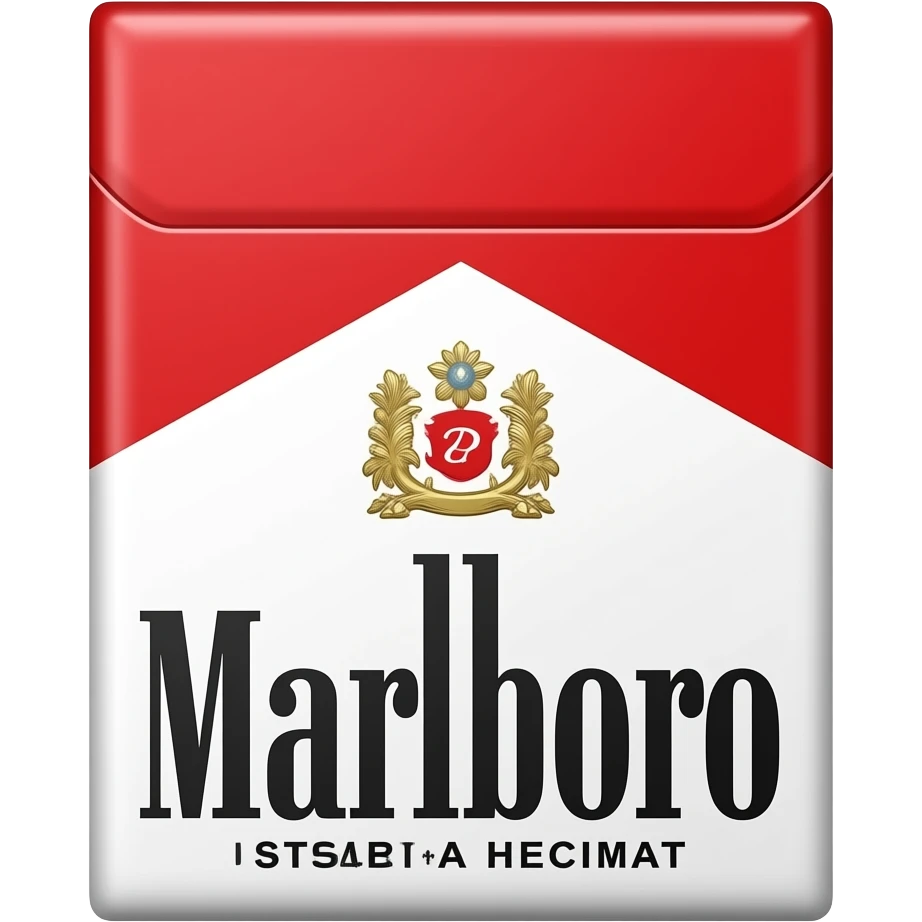Cajetilla de marlboro rojo emoji