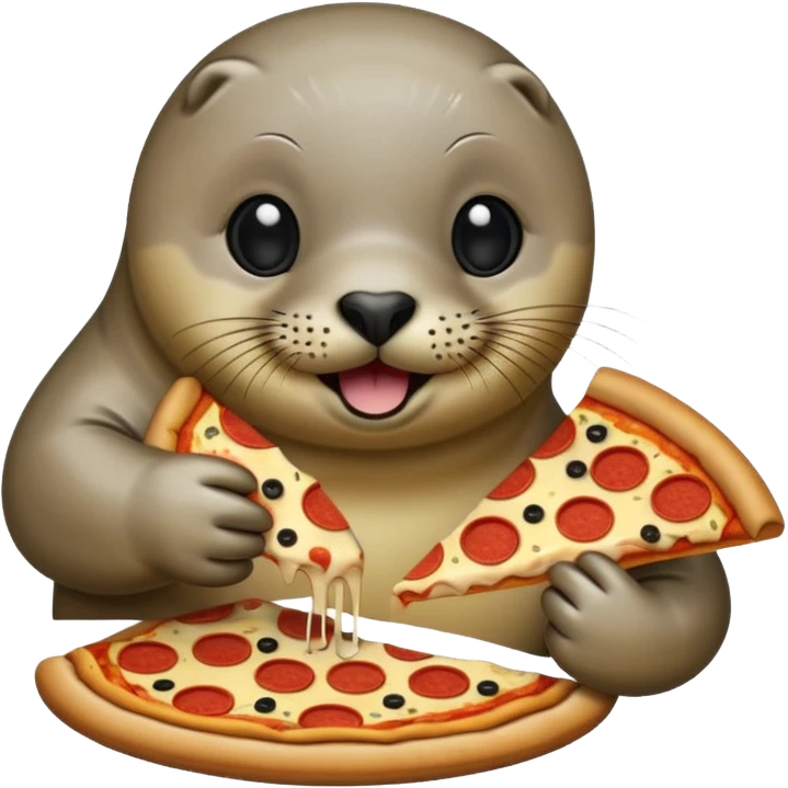 seal & pizza  emoji