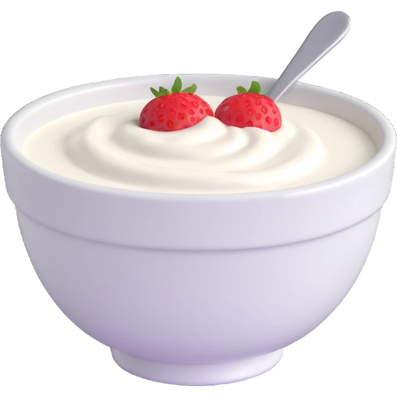 a bowl of yogurt emoji