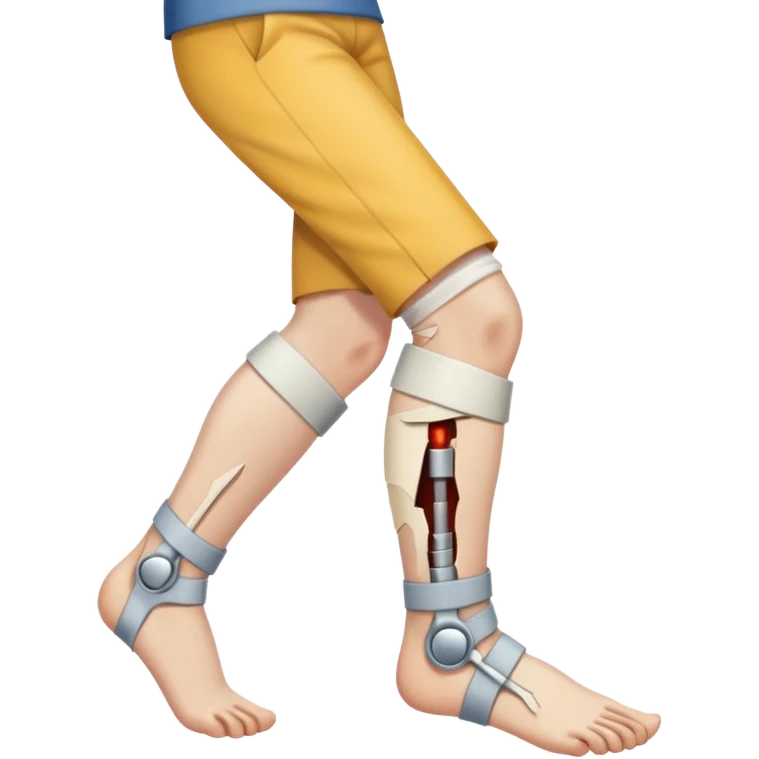 broken bone leg @emoji emoji
