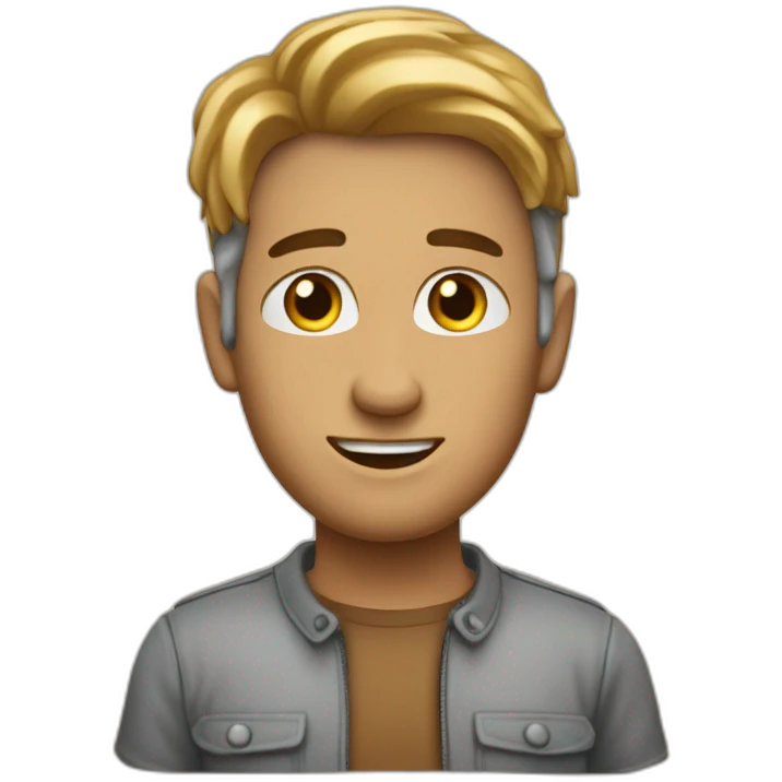 Emoji qui est étonné ouvrant grand les yeux et mettant ses mains derrière sa tête emoji