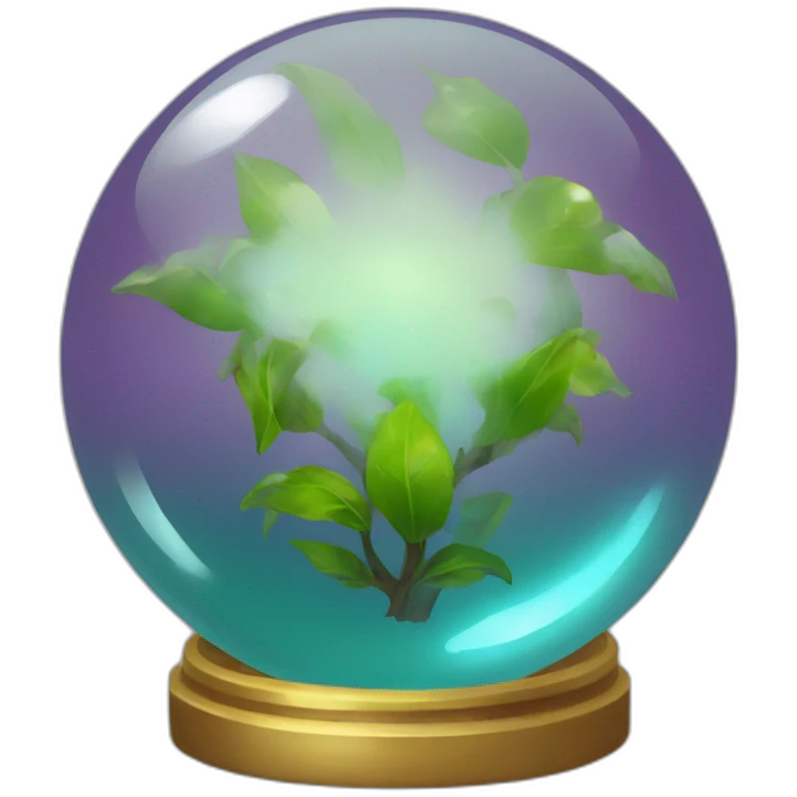 laurel crystal ball  emoji