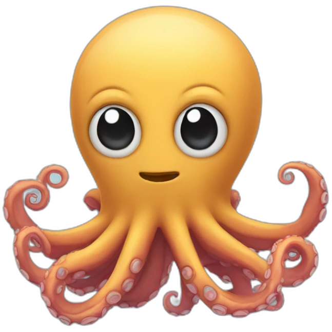 An octopus wearing a hoodie emoji