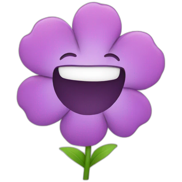 Flower smile emoji