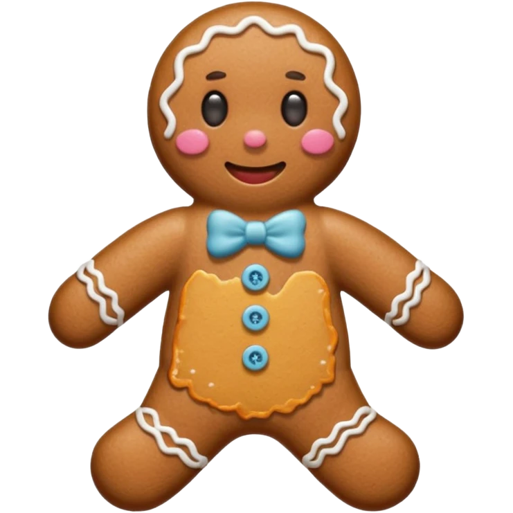 A gingerbread similar to the one on the cover of Melanie Martinez's song "Gingerbread Man". emoji
