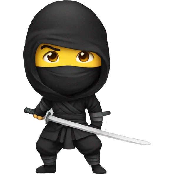 Ninja with a saber emoji