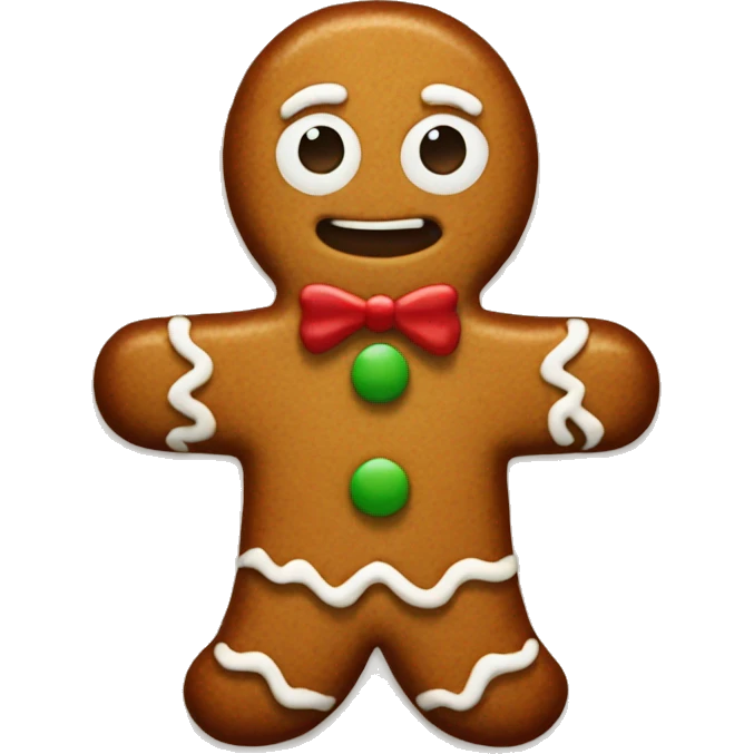 Gingerbread man emoji