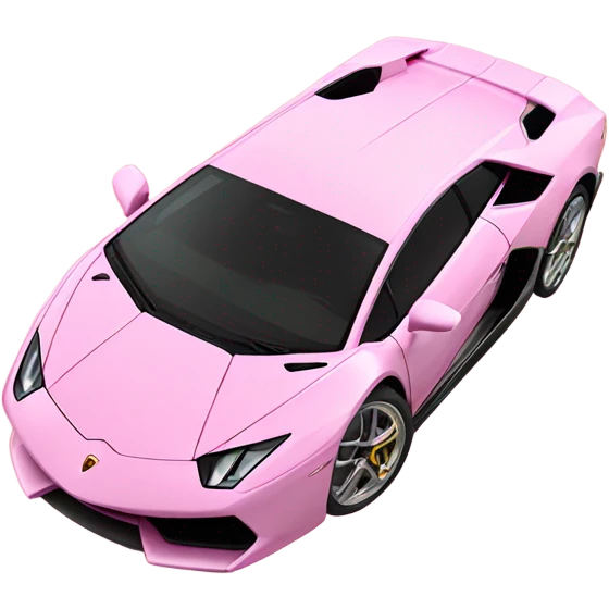 baby pink lamborghini  emoji