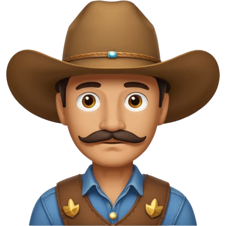Cara de un vaquero guapo emoji