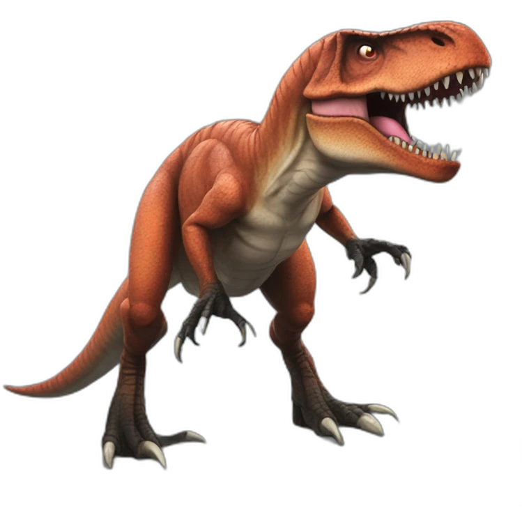 Un T-rex venomized emoji