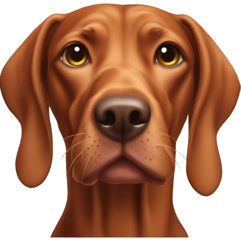Aging Vizsla dog.  emoji