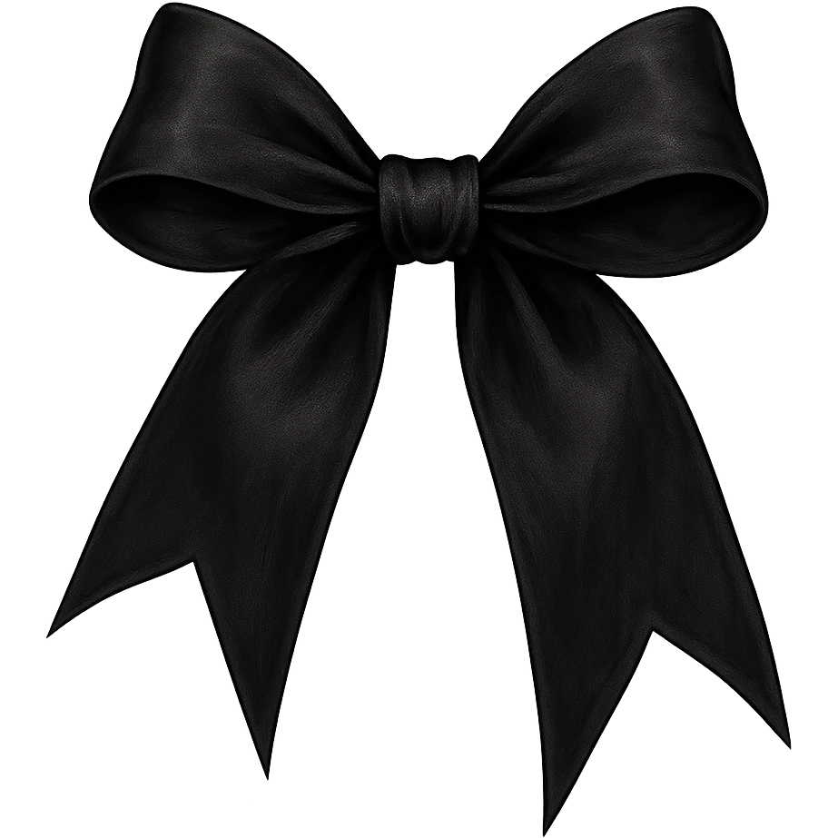 gothic bow emoji